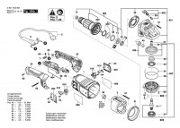 Bosch 3 601 HC2 101 GWS 24-180P Angle Grinder Spare Parts